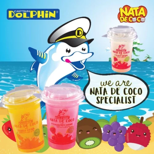 Captain Dolphin Nata De Coco with Flavour Drink
