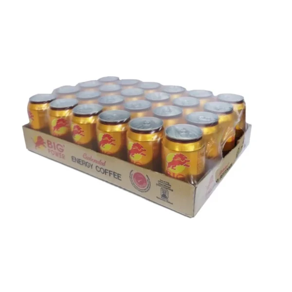 Big Power Carbonated Energy Coffee 325ml x 24 Cans