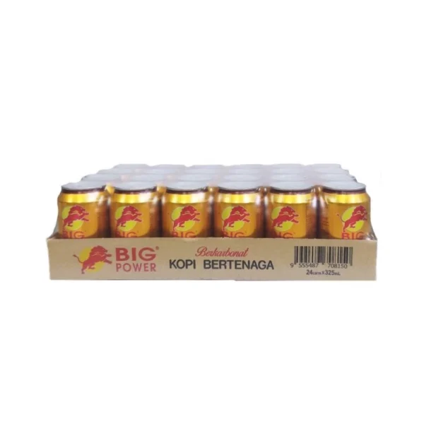 Big Power Carbonated Energy Coffee 325ml x 24 Cans