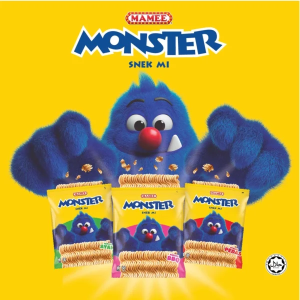 Mamee Monster Family Pack    BBQ   Ayam   Pedas