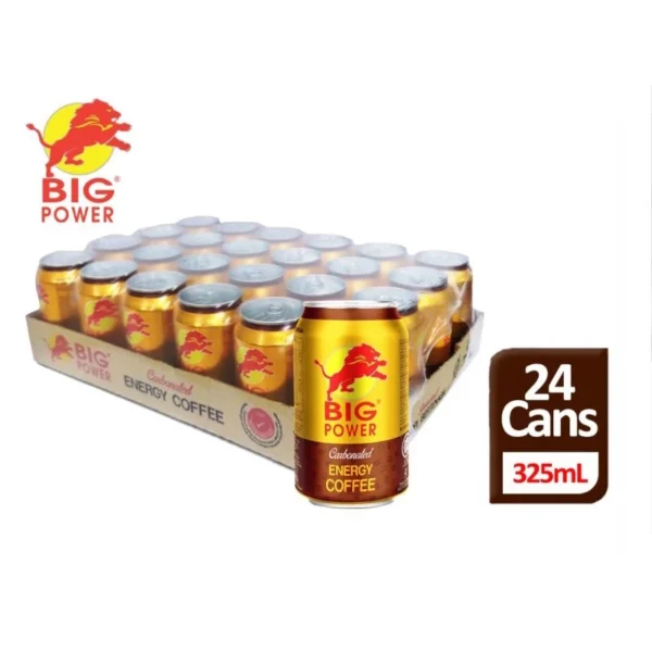 Big Power Carbonated Energy Coffee 325ml x 24 Cans