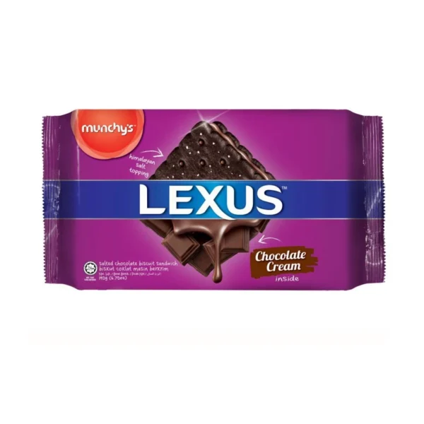 Munchy s Lexus Sandwich Biscuit Salted Chocolate 190g