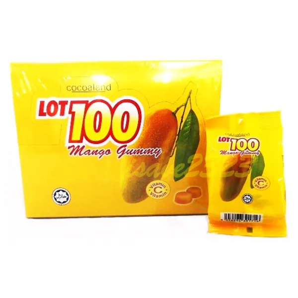Cocoaland Lot100 Gummy Chewy Candy Blackcurrant Mango