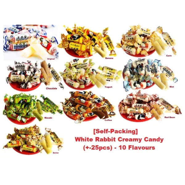 White Rabbit Creamy Candy    10 Flavours