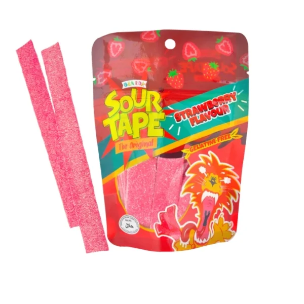 BEARDY SOUR TAPE ASSORTED FLAVOR 100G