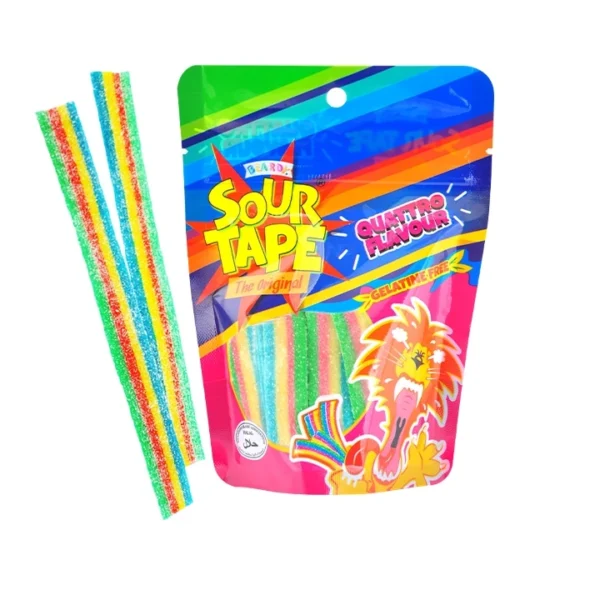 BEARDY SOUR TAPE ASSORTED FLAVOR 100G