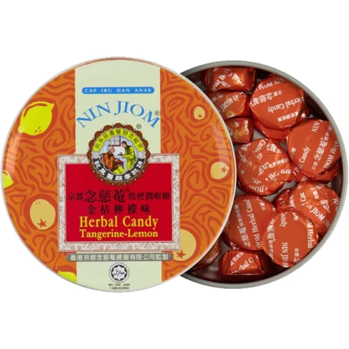 Nin Jiom Herbal Candy  Tangerine Lemon   Lemongrass   Original   Super Mint