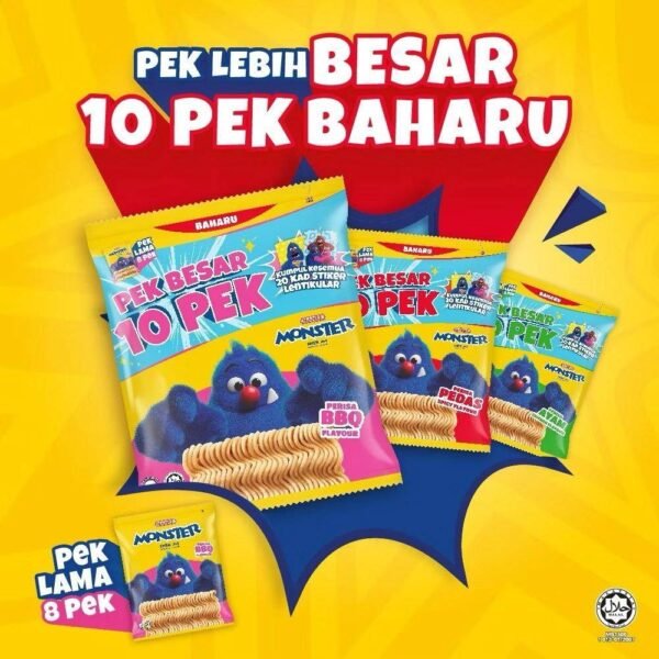 Mamee Monster Family Pack    BBQ   Ayam   Pedas